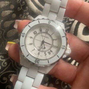 Chanel White Ceramic Watch